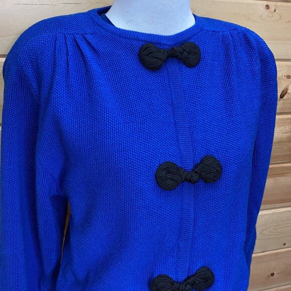 Vintage Ciao Ltd. Pure New Wool Bow Dress 10 - Picture 2 of 7
